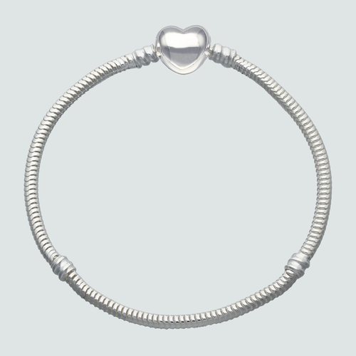Pulsera Corazón para Charm 18 cm