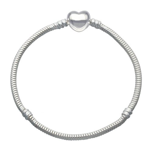 Pulsera Corazón para Charm 18 cm