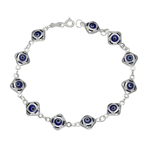 Pulsera Rombos Ojo Turco