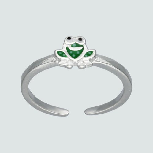 Anillo Midi Rana Esmaltada