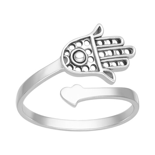 Anillo Ajustable Mano de Fátima Corazón