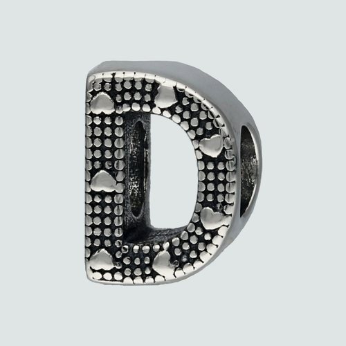 Colgante Charm Letra D