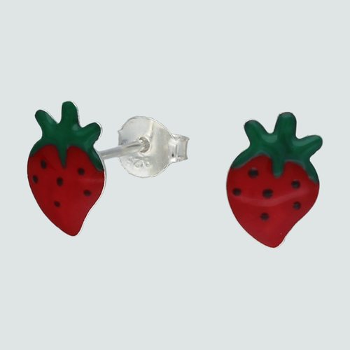 Aro Frutilla Esmaltada