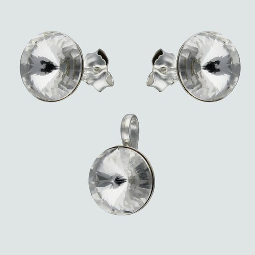 Conjunto Circulo Hecho con Cristal Swarovski® 8 mm