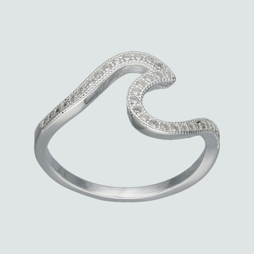 Anillo Ola con Circones