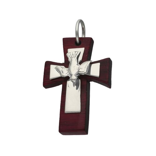 Colgante Cruz con Madera