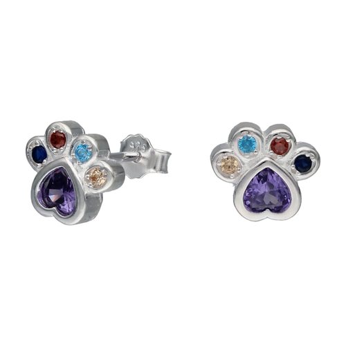 Aro Patita Corazón Circones Multicolor