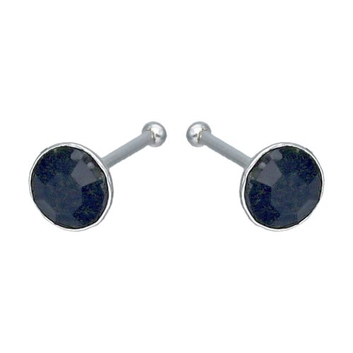 Aro Piercing Circón Ónix