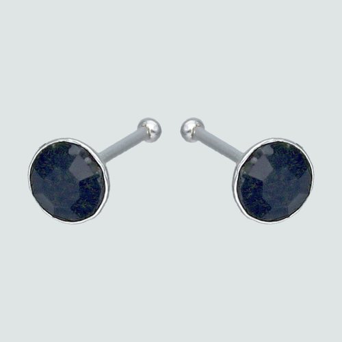 Aro Piercing Circón Ónix