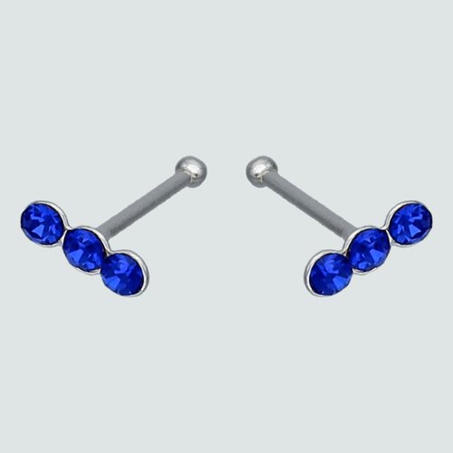 Aro Piercing Circones Azul