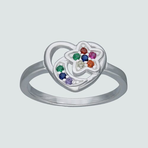 Anillo Corazón Estrella y Media Luna Circones Multicolor