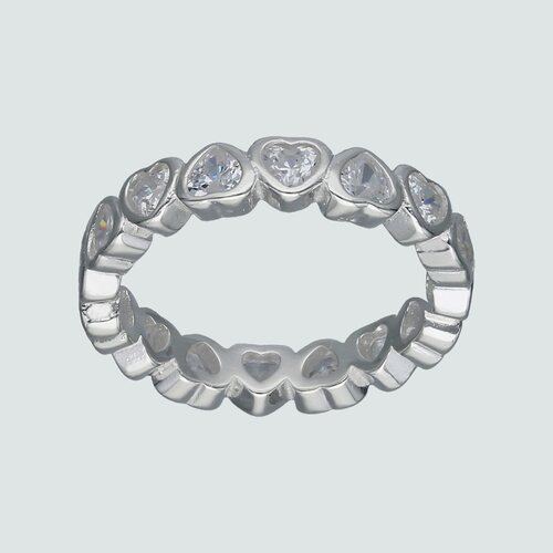 Anillo Corazones con Circón