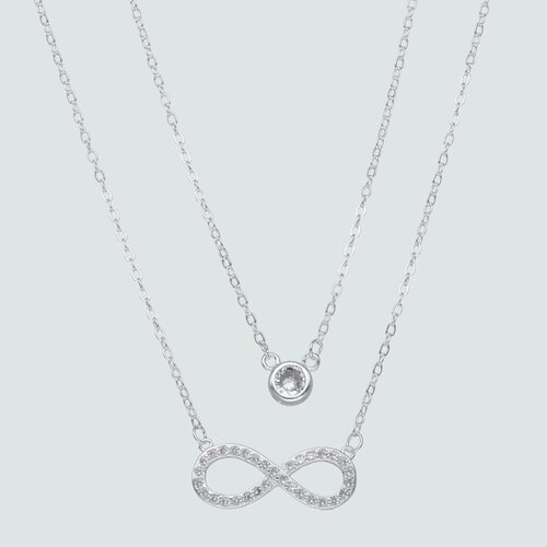 Collar Doble Infinito con Circones