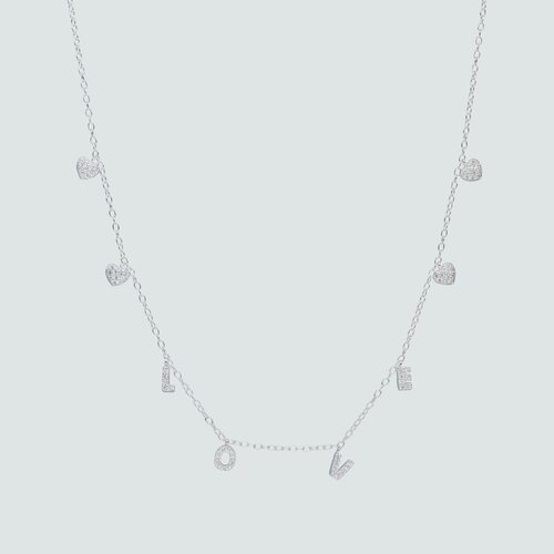 Collar Corazones Love con Circones
