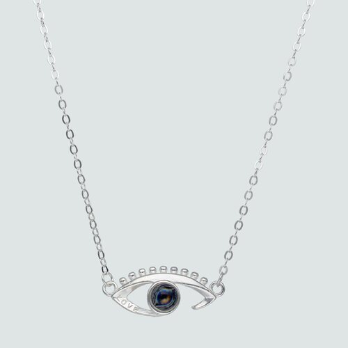 Collar Ojo Te Amo Escrito en 100 Idiomas