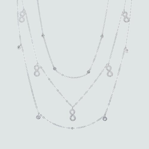 Collar Triple Infinitos con Circones