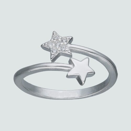 Anillo Midi Estrellas con Circones