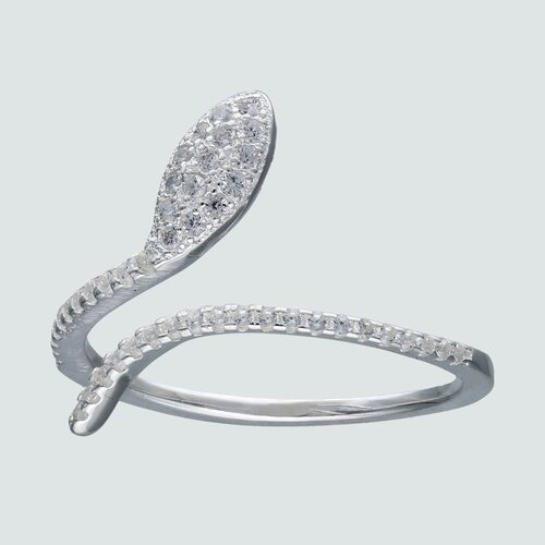 Anillo Ajustable Serpiente con Circones