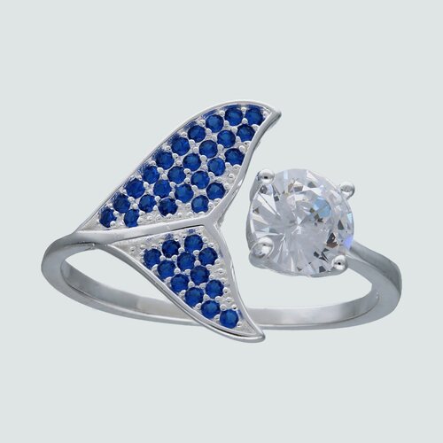 Anillo Ajustable Cola de Ballena Circones Zafiro