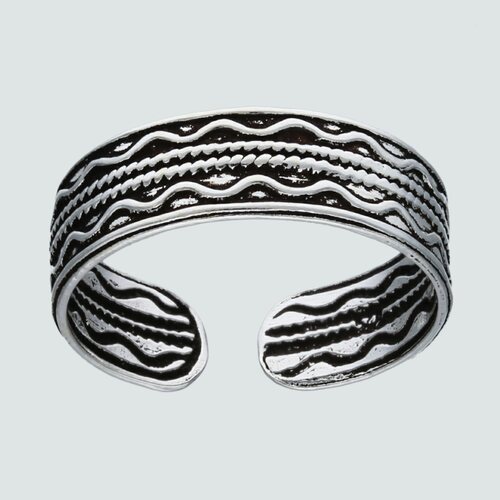 Anillo de Pie Líneas y Zig Zag