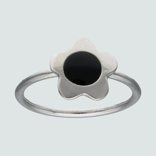 Anillo Flor Ónix