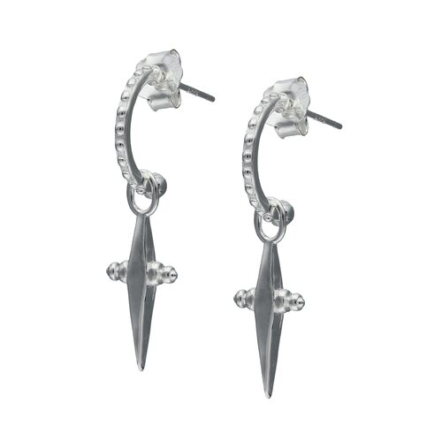 Semi Argolla con Rombo 12 mm