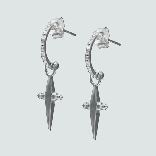 Semi Argolla con Rombo 12 mm