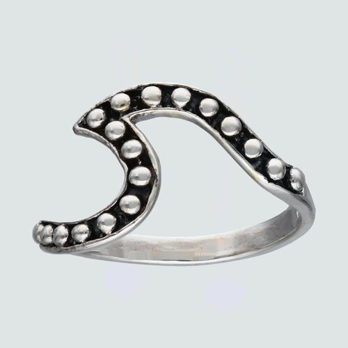 Anillo Ola con Puntos