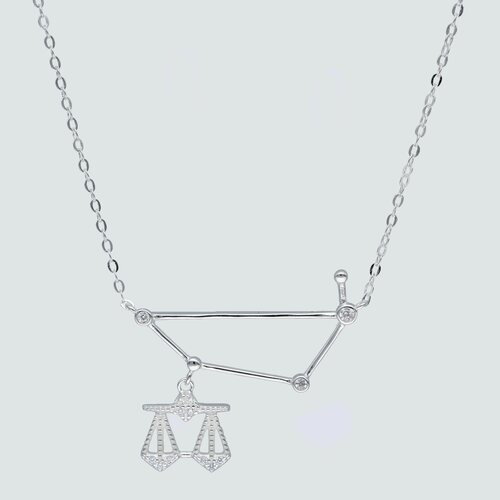 Collar Constelaciones Signo Libra con Circones