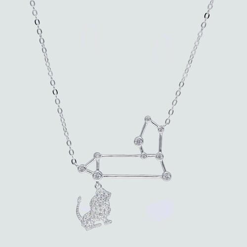 Collar Constelaciones Signo Leo con Circones