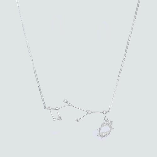 Collar Constelaciones Signo Piscis con Circones
