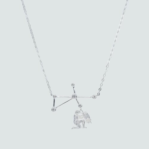 Collar Constelaciones Signo Acuario con Circones