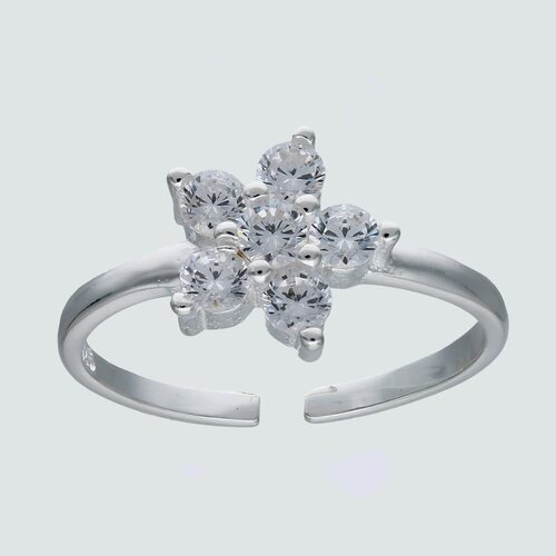 Anillo Midi Flor con Circones