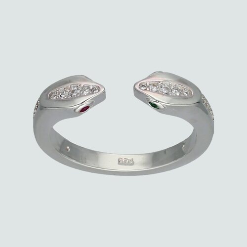Anillo Ajustable Serpiente con Circones Multicolor