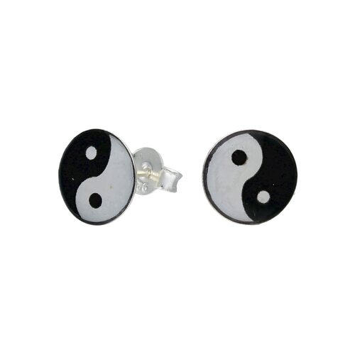 Aro Yin Yang Nácar Ónix