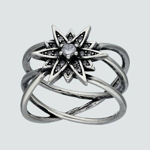 Anillo Estrella Fugaz con Circones
