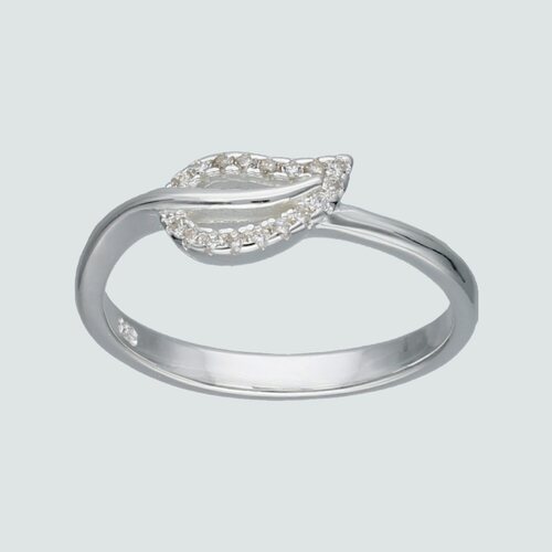 Anillo Hoja con Circones