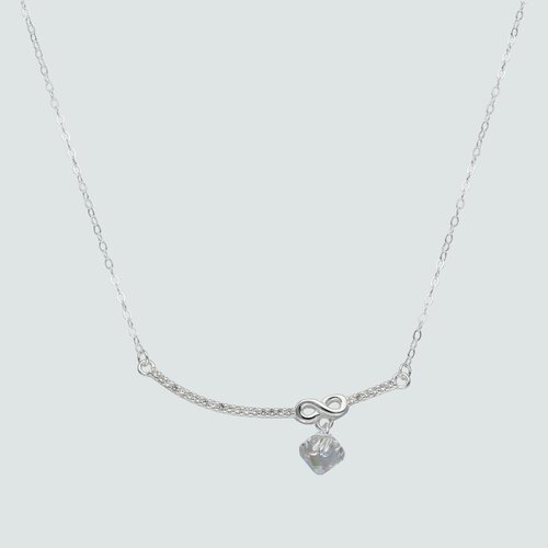 Collar Infinito Circones Cristal Hecho con Swarovski® Tornasol