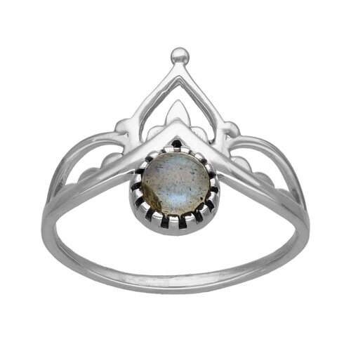 Anillo Corona Labradorita