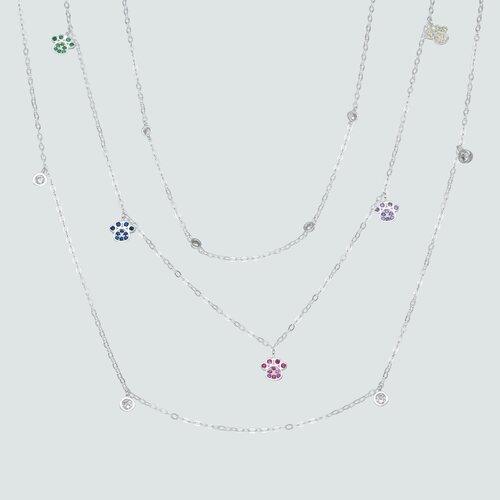 Collar Patitas con Circones Multicolor