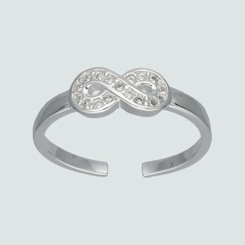 Anillo Midi Infinito con Circones
