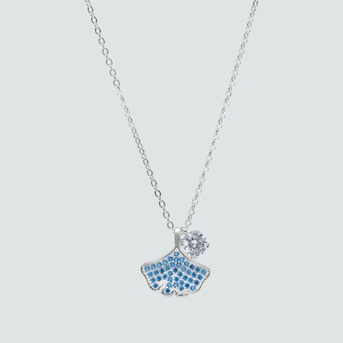 Collar Almeja con Circones Agua Marina