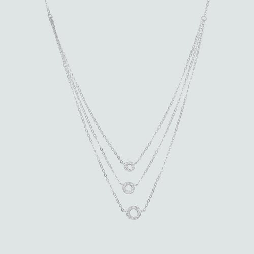 Collar Triple Karma con Circones
