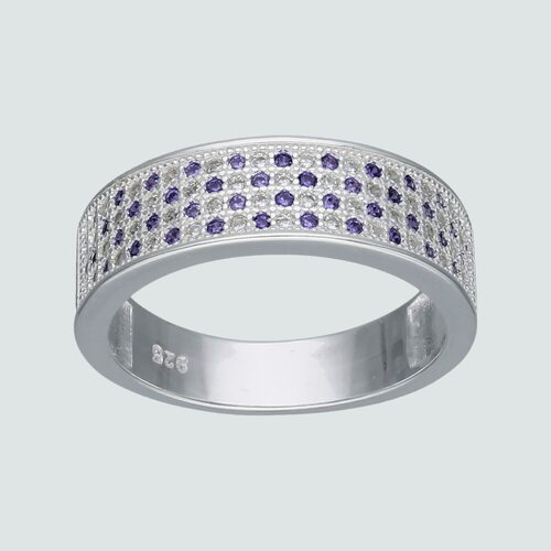 Anillo Cintillo Circones Amatista