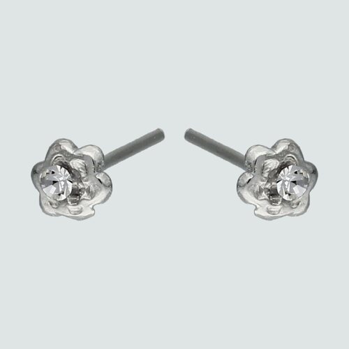 Aro Piercing Flor con Circón