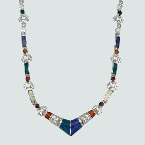 Collar Lapidado Piedras Naturales Multicolor