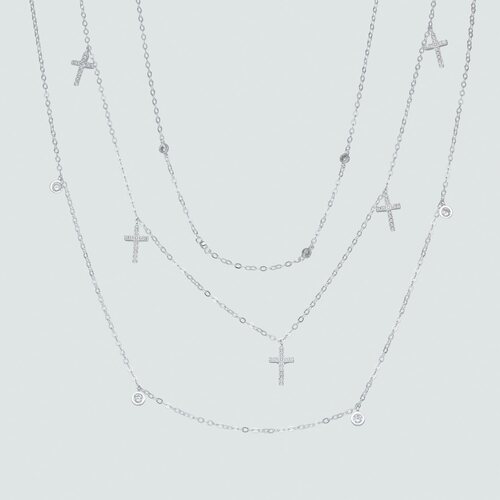 Collar Triple Cruces con Circones