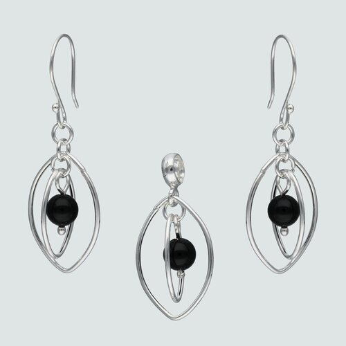 Conjunto Óvalos Esfera Ónix