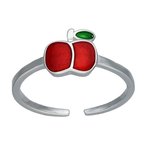 Anillo Ajustable Manzana Esmaltada