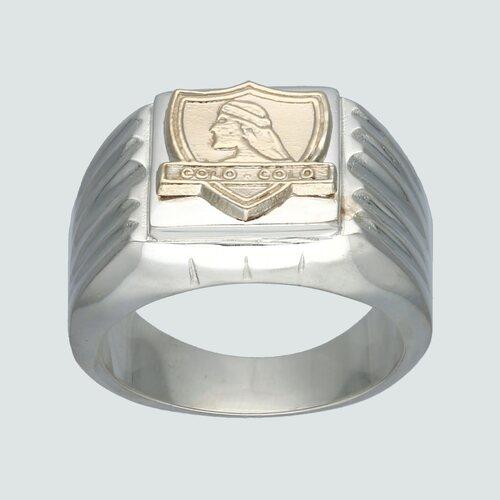 Anillo Sello Colo Colo con Oro